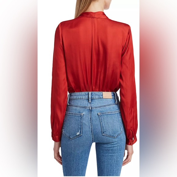 PAIGE Sevilla Bodysuit in Tulip Red - Size L - Picture 3 of 15